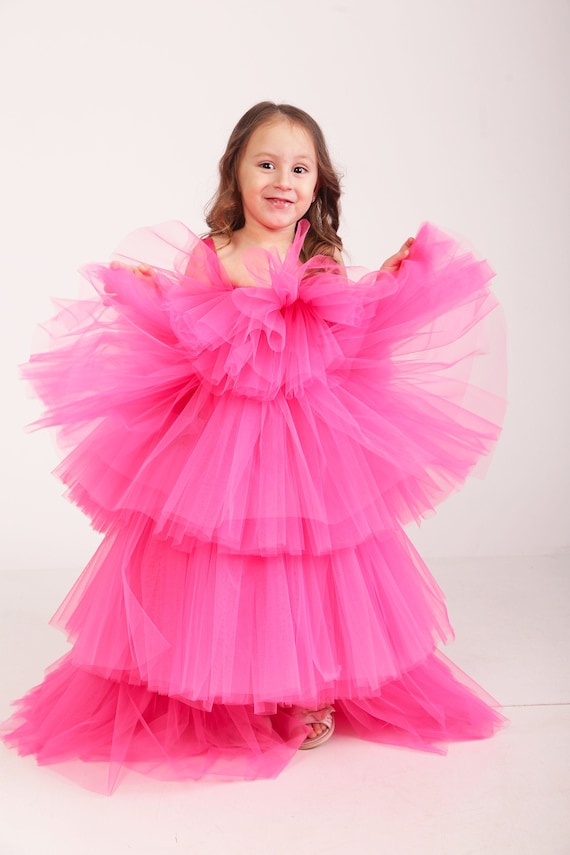 Fancy Little Girls Dress Ball Gown Kids Puffy Dresses Deguisement