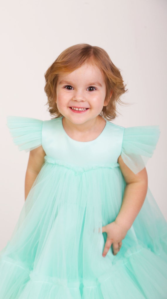Mint baby top girl dress