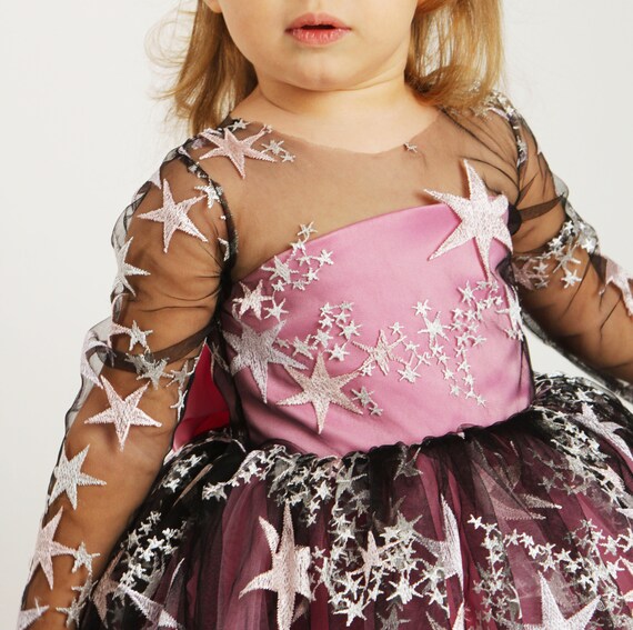Tulle Dress With Stars Girl Dress 