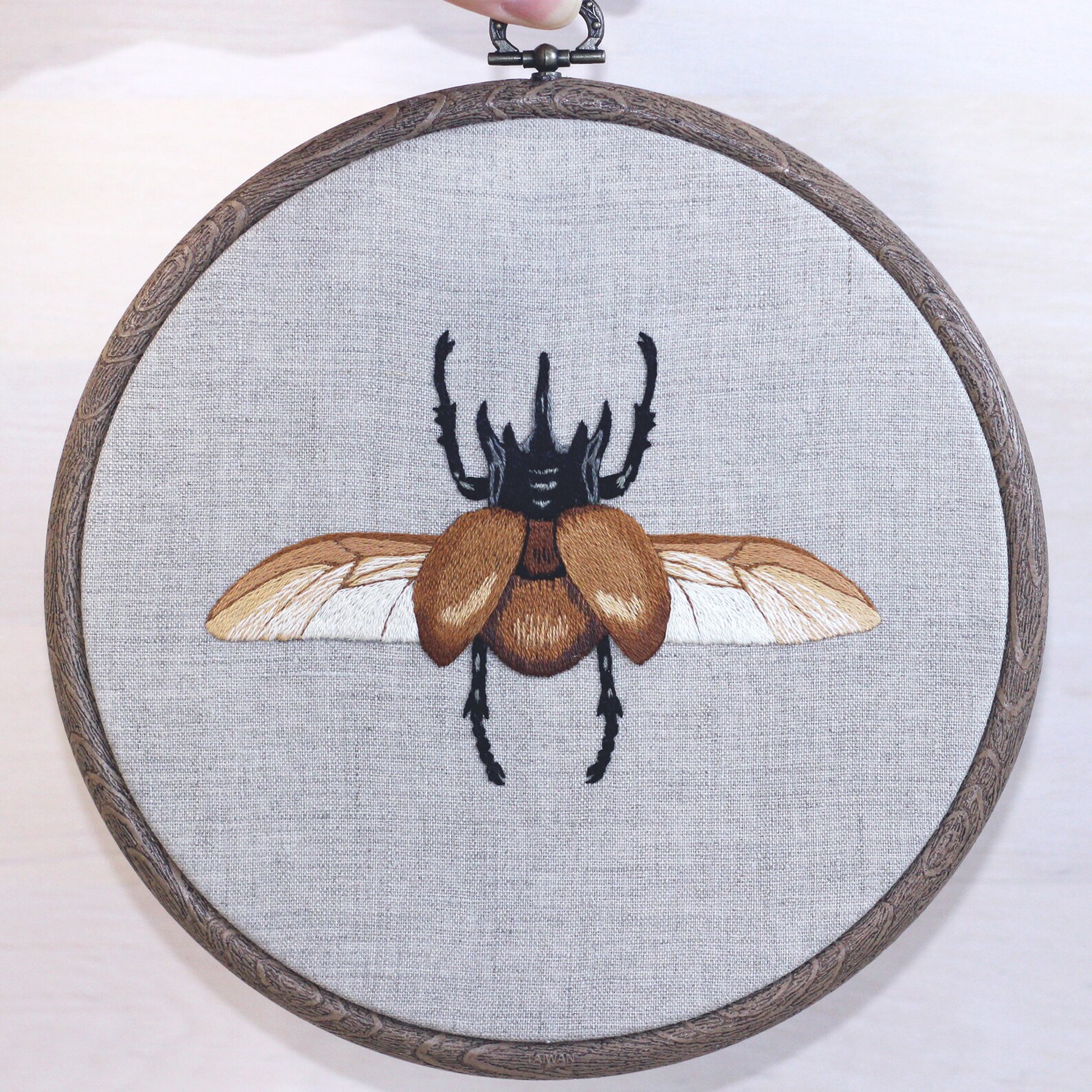 Beetle embroidery embroidery hoop art insect embroidery  etsy Beetle embroidery embroidery hoop art insect embroidery  etsy