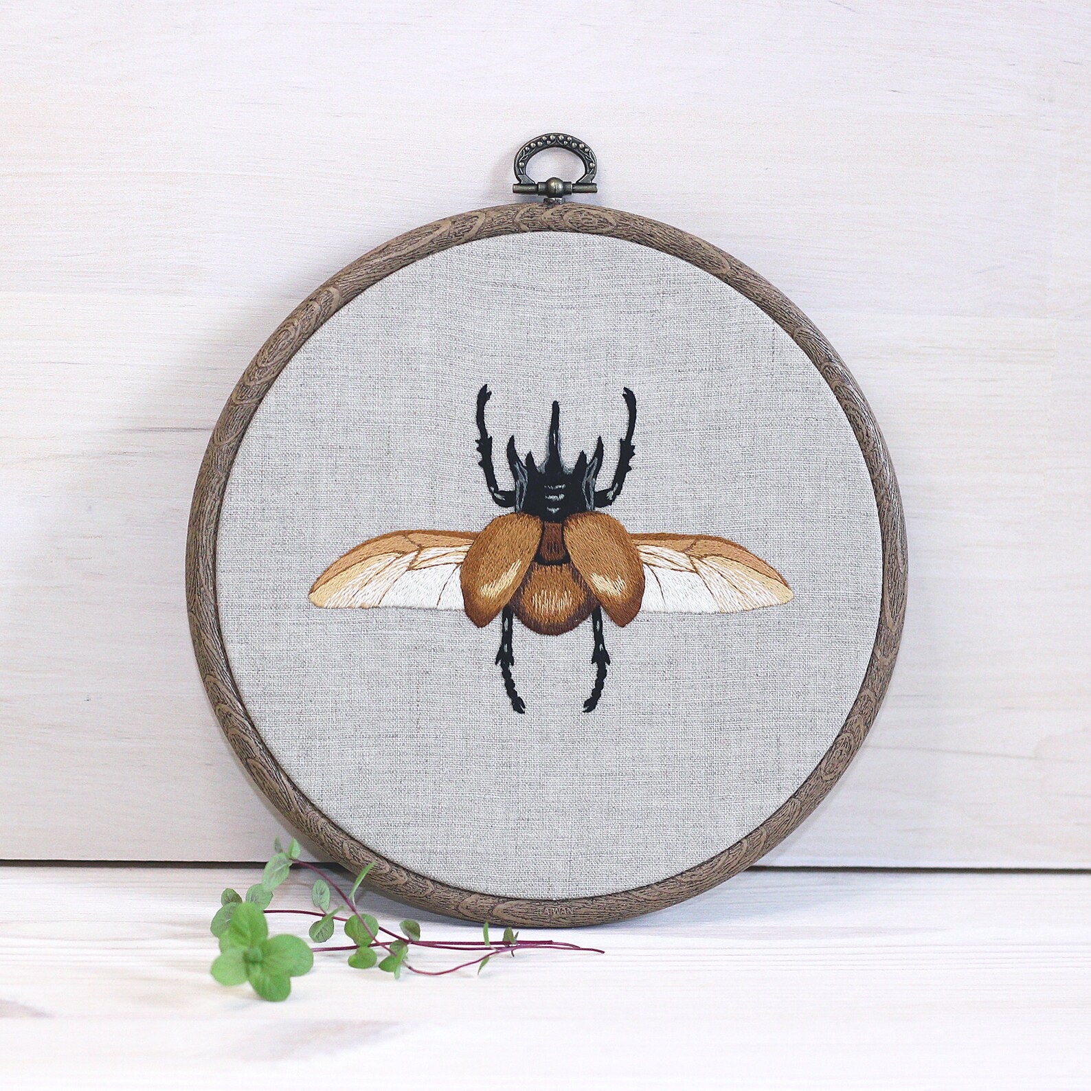 Beetle embroidery embroidery hoop art insect embroidery  etsy Beetle embroidery embroidery hoop art insect embroidery  etsy