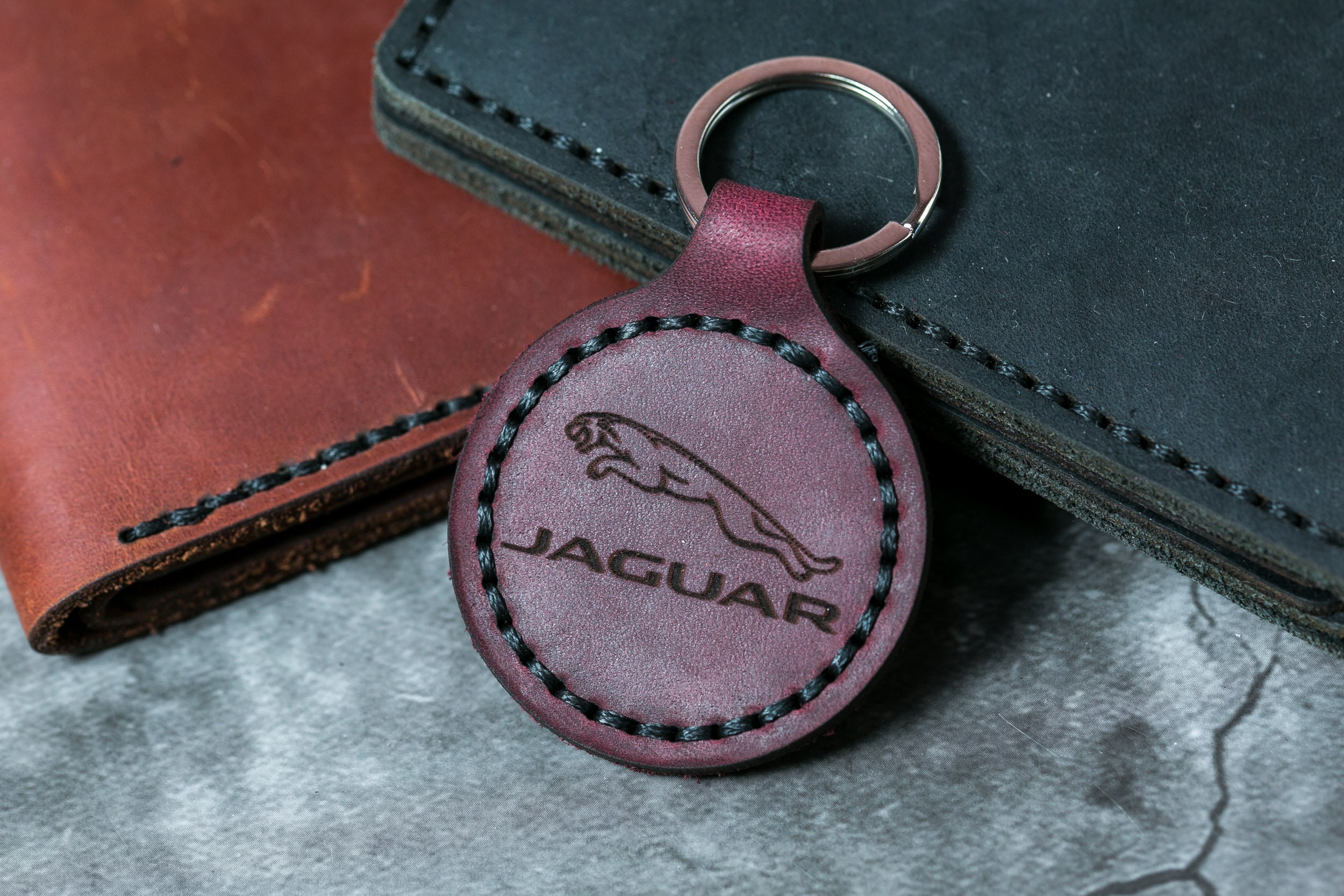 Jaguar Personalized Engraved Keychain Jaguar Sports Car Etsy