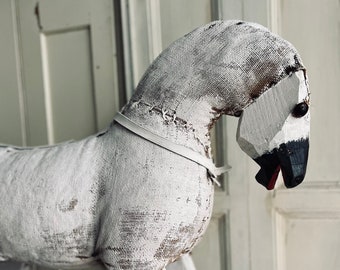 Beautiful antique rocking horse ,Ex pull horse , farm horse ca 1940