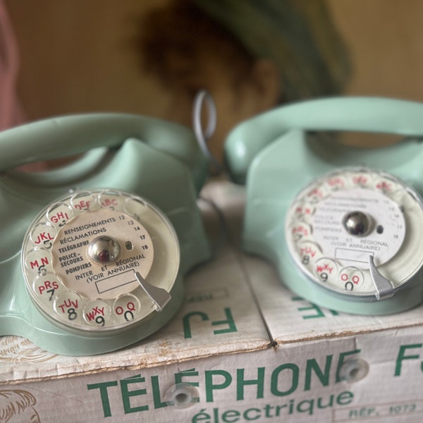 2 magical children's telephones, mint, antique,1950-60