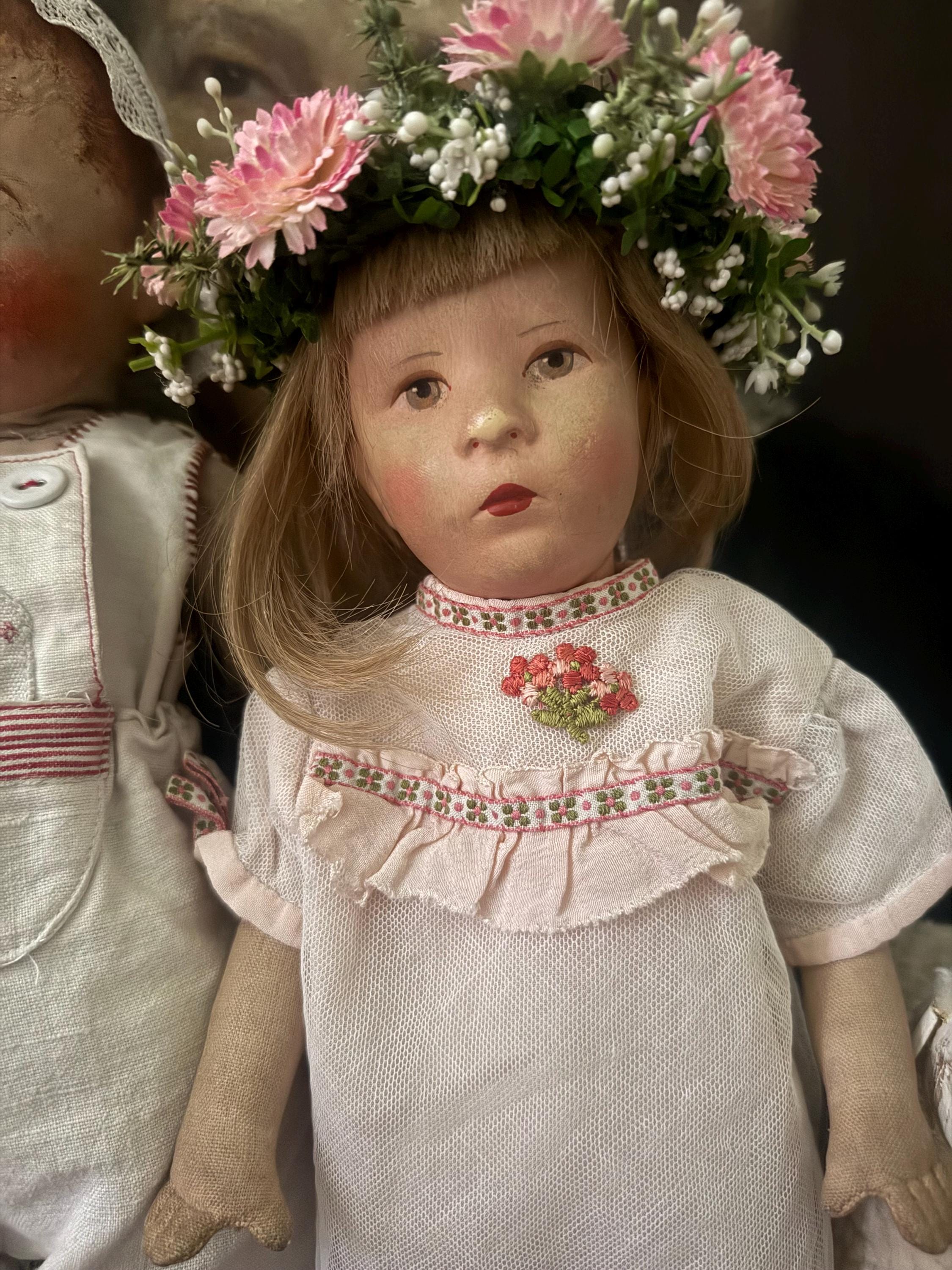 非常に素晴らしい、希少なケーテ・クルーゼ人形アンティーク、希少