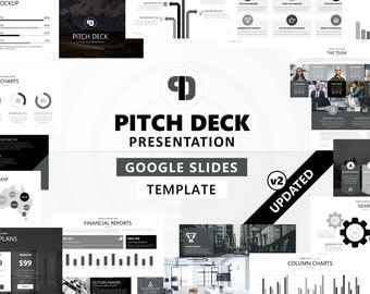 Pitch Deck - GoogleSlides Presentation, Marketing Slide Deck, Project Proposal, Startup GoogleSlides, Webinar Template, Business Plan