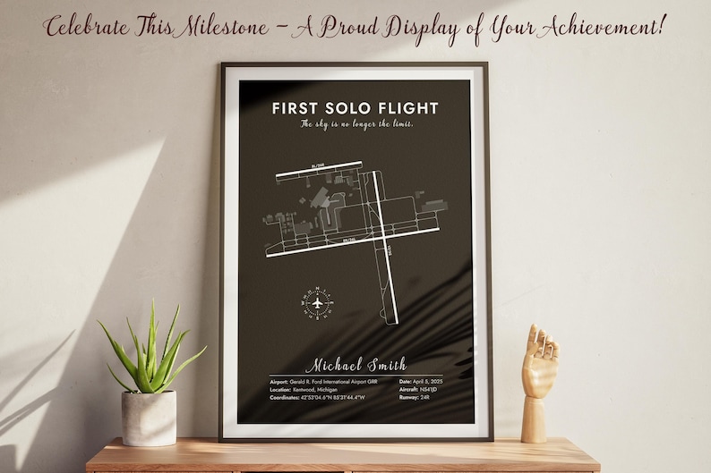 What to do if you don’t have all flight details, Custom map without aircraft or runway info, Order flight map with just airport name, Solo flight poster even without tail number, Map creation for pilots with partial info