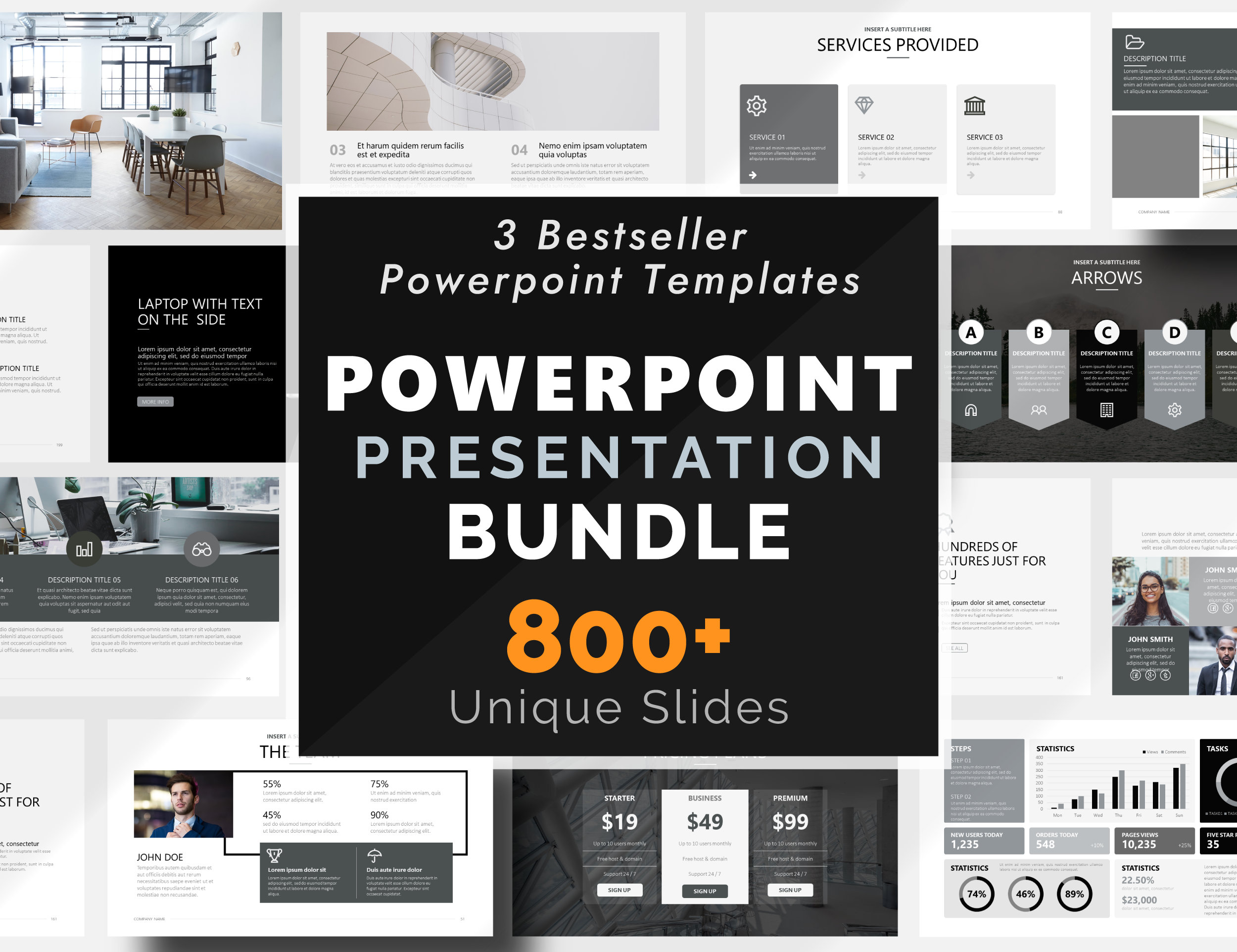 Powerpoint Presentation Template Bundle, 800 PPT Slides Perfect for ...