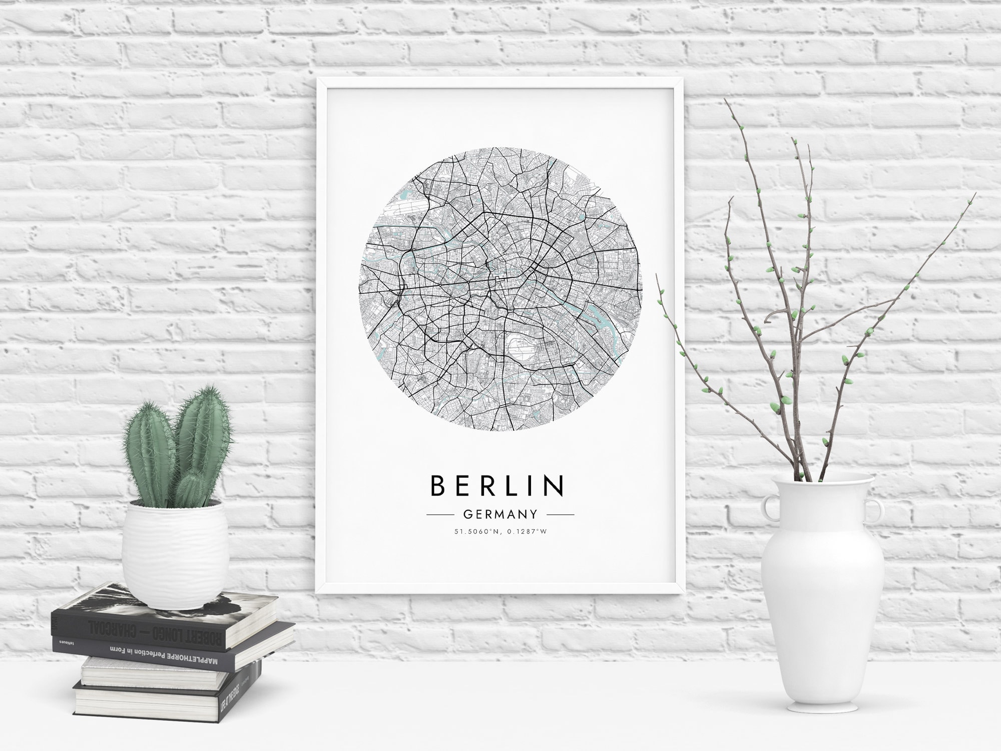 Berlin Map Print Map of Berlin Berlin Germany City Map Berlin Poster ...