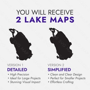 Lake George Florida SVG Map Shape Silhouette, Vector Lake Map Laser ...