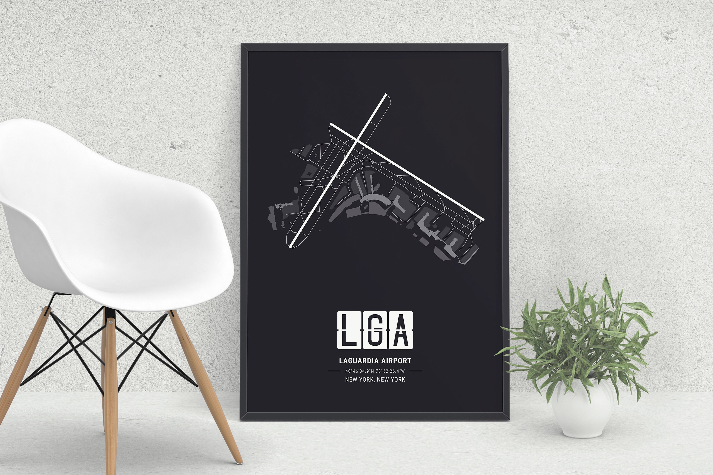Laguardia Airport LGA Airport Map New York, New York Printable Map ...