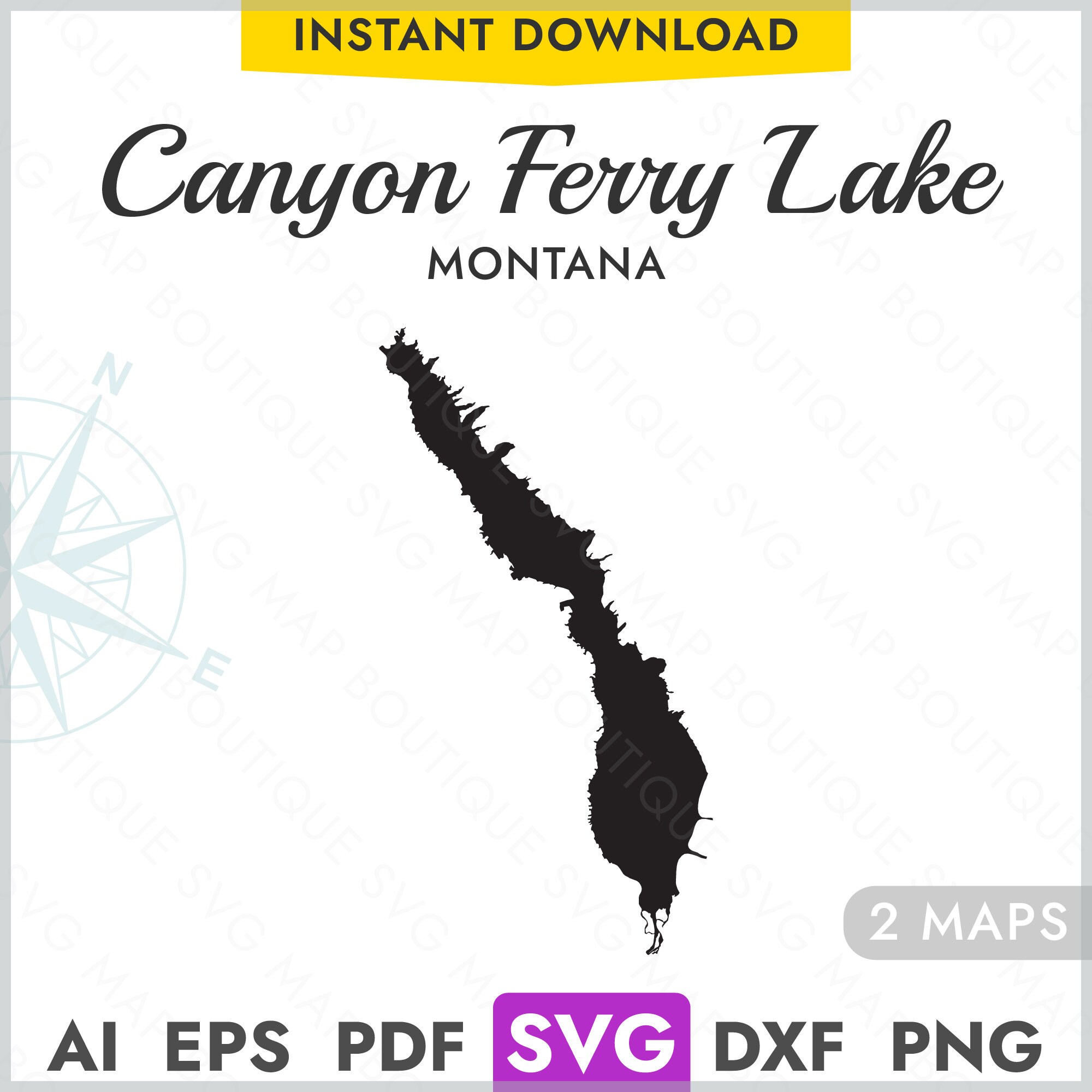 Canyon Ferry Lake Map