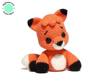 Crochet Fox PATTERN, Amigurumi Animal Pattern PDF, Crochet Toy DIY