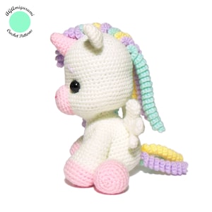 Crochet Unicorn PATTERN, Amigurumi Pony Pattern PDF image 4