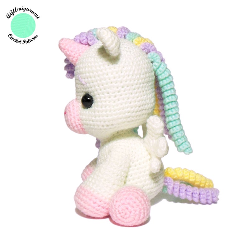 Crochet Unicorn PATTERN, Amigurumi Pony Pattern PDF image 4