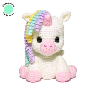 Crochet Unicorn PATTERN, Amigurumi Pony Pattern PDF image 1