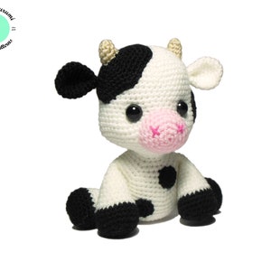 Crochet Cow PATTERN, Amigurumi Calf pattern PDF, Crochet Toy DIY image 2