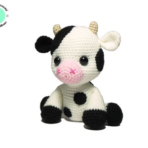 Crochet Cow PATTERN, Amigurumi Calf pattern PDF, Crochet Toy DIY image 3