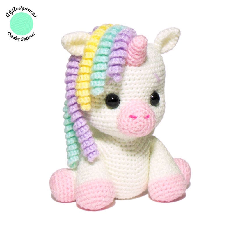 Crochet Unicorn PATTERN, Amigurumi Pony Pattern PDF image 3