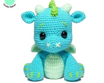 Crochet Dragon PATTERN, Amigurumi Pattern PDF, Crochet Toy DIY