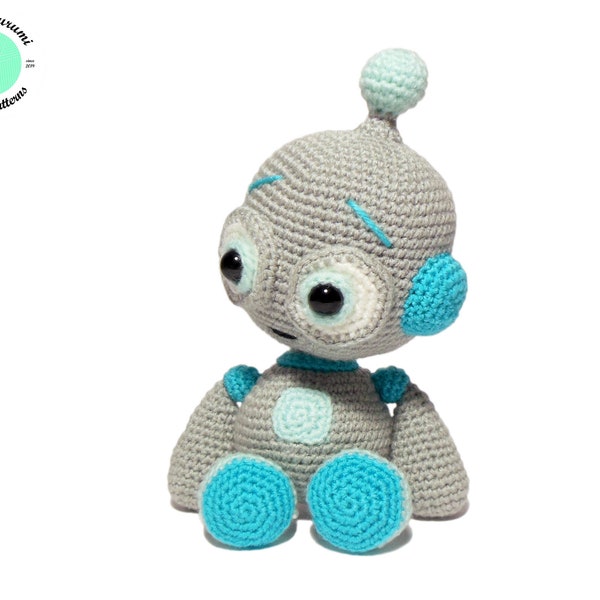 Crochet Robot PATTERN, Amigurumi Pattern PDF, Crochet Toy DIY