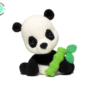 Crochet Panda PATTERN, Amigurumi Pattern PDF, Crochet Toy DIY