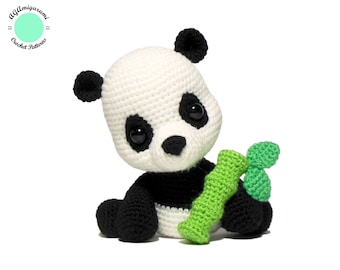 Crochet Panda PATTERN, Amigurumi Pattern PDF, Crochet Toy DIY