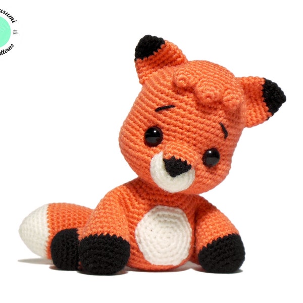 Crochet Fox PATTERN, Amigurumi Animal Pattern PDF, Crochet Toy DIY