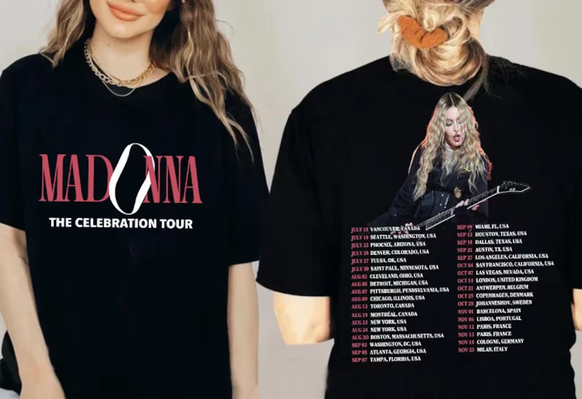 Discover マドンナ メンズ レディース Tシャツ Madonna 2023 Tour