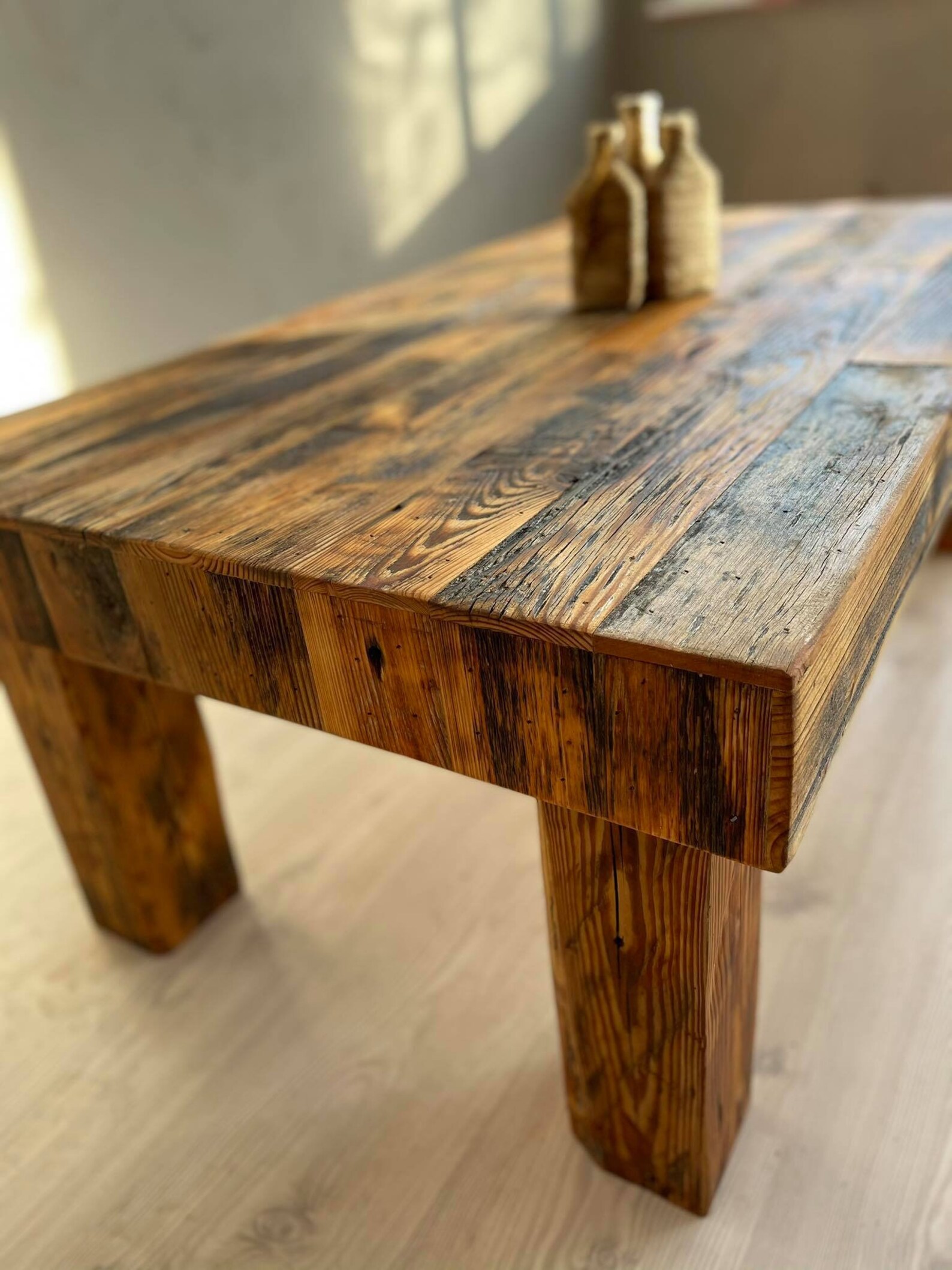 Reclaimed barn wood coffee table legs from old rafters Etsy