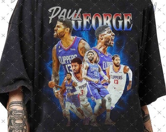 Vintage Paul George Unisex T-shirt/ Paul George Basketball Player Graphic Tee Collection, Vintage Unisex Basketball Tee._