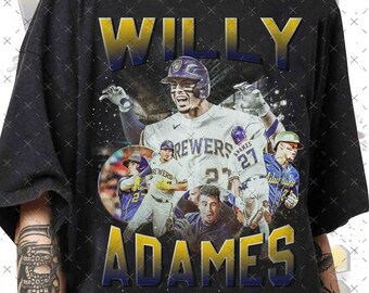 Willy Adames Vintage Graphic Baseball Unisex T-shirt, Willy Adames Baseball Player Graphic Unisex T-shirt Collection/563