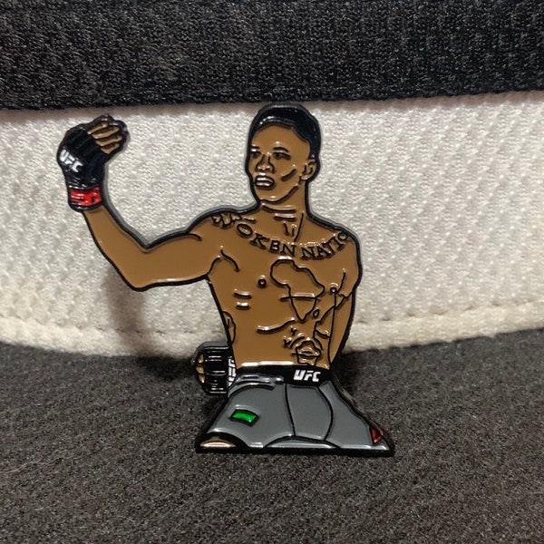 Israel Style Bender Adesanya Enamel Pin