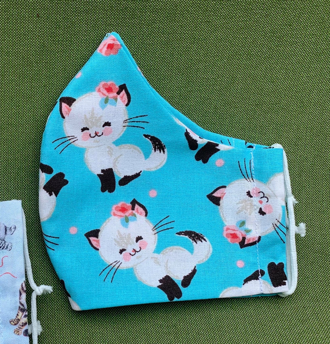 Kitty Cat Face Masks Etsy