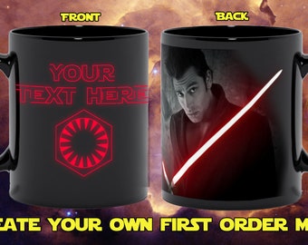 Personalized Star Wars Coffee Mug, Dark Side Coffee Mug, First Order Mug, Custom Star Wars Mug, Star Wars Gift, Star Wars Photo Mug