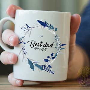 Best Dad Ever Gift, Dad Christmas Gift, Best Dad Coffee Mug, Dad Birthday Present, Gifts For Dad, Father&#39;s Day Gift, Customized Dad Gift