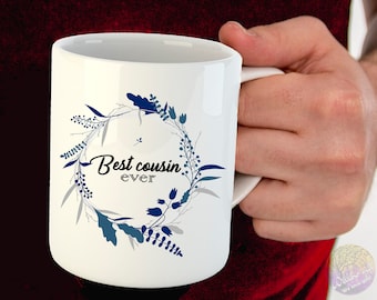 Taza "El mejor primo del mundo", Regalo para el mejor primo, Regalos para primos, Regalo de cumpleaños para primos, Taza de café para primos, Taza de Navidad para primos, El mejor primo del mundo