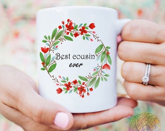 El mejor regalo para tu primo/a, Taza "El mejor primo/a del mundo", Regalo para un primo/a, Taza de café para primo/a, Taza de té para el mejor primo/a, Regalo de cumpleaños para primo/a, Taza de Navidad para primo/a