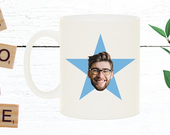 The Office Mug, Father's Day Mug, World's Best Dad Mug, The Office Gift, The Office Star Mug, Star Face Mug, Gift For Best Friend