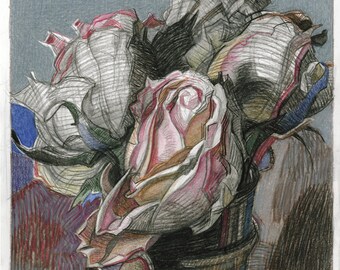 THE ROSES - original graphic work by Andrej Dugin