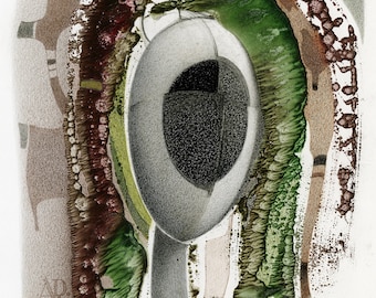 THE HEAD 20 - original graphic work by Andrej Dugin