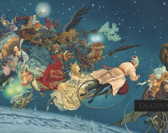Fine Art Print - CHRISTMAS EVE - by Andrej Dugin