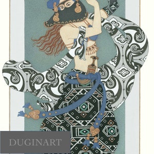 Konsttryck - DANSARE MED DOLK - Tusen och en natt av Olga Dugina bild 2