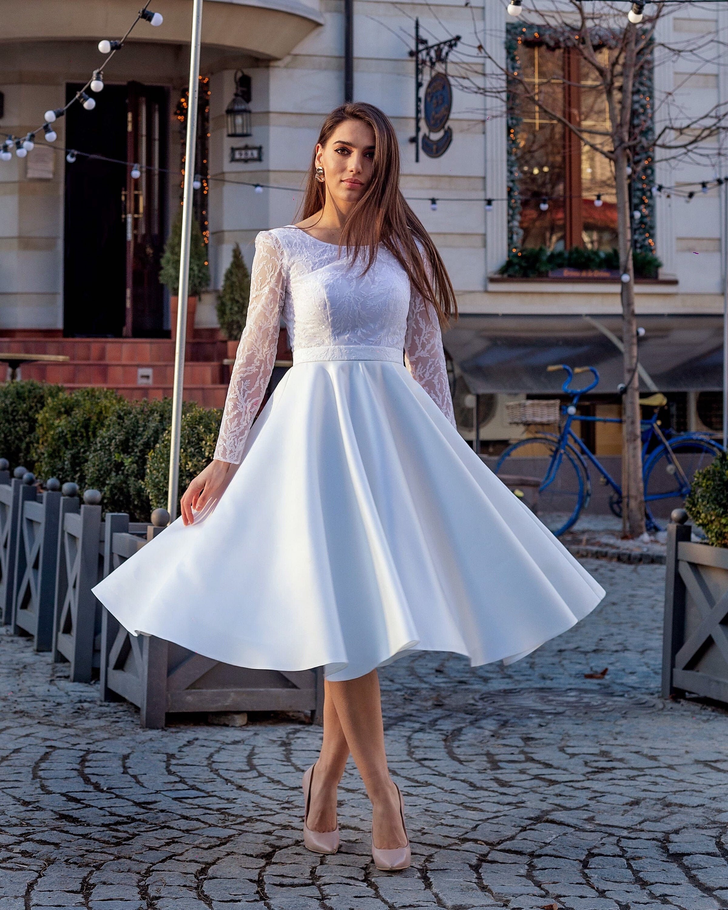 Schöne klassische Hochzeitskleid | Etsy