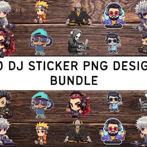 Dj Sticker Bundle | Beast Dj | Rottweiler DJ | Tierliebhaber | Musikliebhaber | Dj Sticker | Hunde Sticker | PNG | Sofort Download