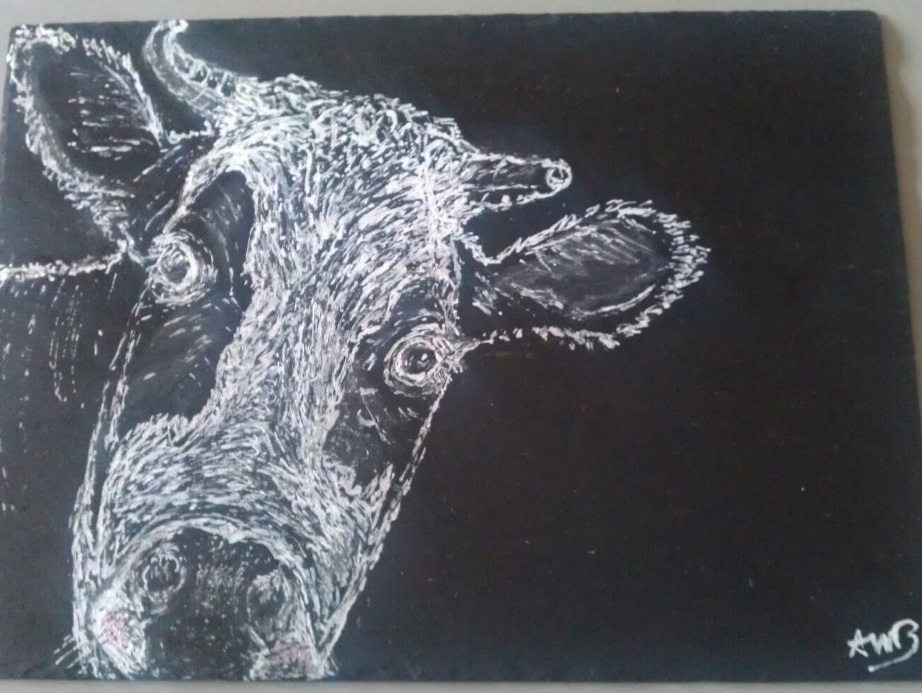 Peinture sur Ardoise