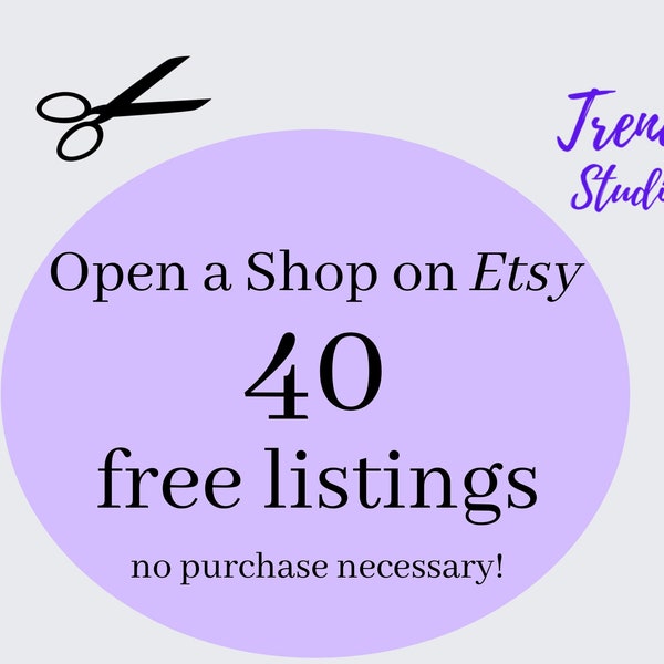 40 Free Etsy Listings, New seller on Etsy, Etsy 40 free listings, Etsy Referral Link, 40 Free Listings For Your New Etsy Shop