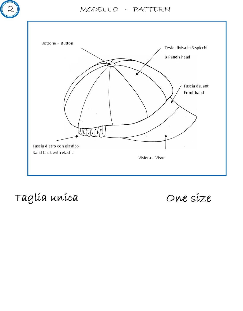 Newsboy Cap Pattern 065 PDF Instant Download One Size. Etsy