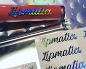 Vinyl Decal Labels, Personalized lipgloss decals, Personalized Lash decals, Lipgloss tube and wand decals.(Contour Cut)