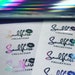 Foil Labels,Personalized Lash Stickers, Lip Gloss Stickers,Nail Polish Labels. Clear sticker sheets (NOT Contour Cut)